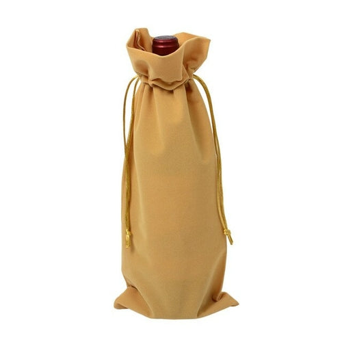 5pc Set of Velvet Wine Bottle Gift Bags