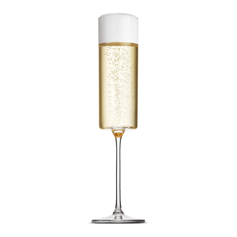 4pc Set of 6 Ounce Glass Champagne Flutes