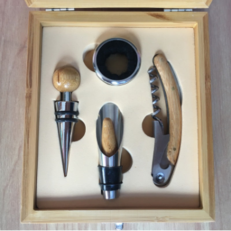 Bamboo Wine Gift Box Set & Accessories