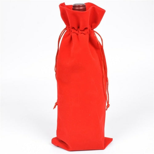 5pc Set of Velvet Wine Bottle Gift Bags