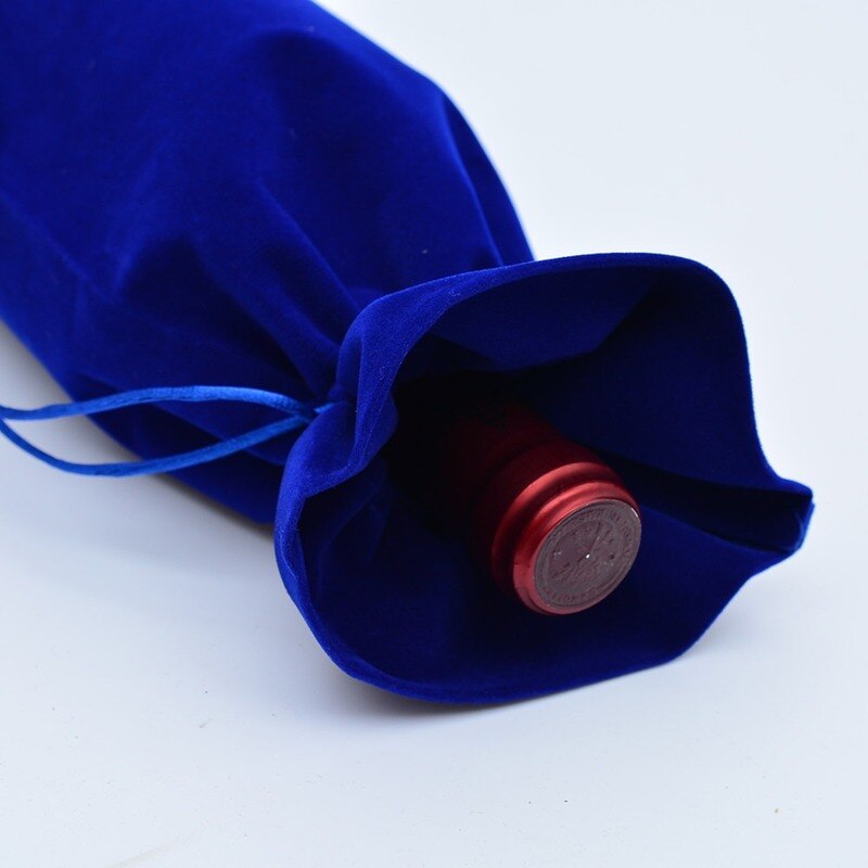 5pc Set of Velvet Wine Bottle Gift Bags